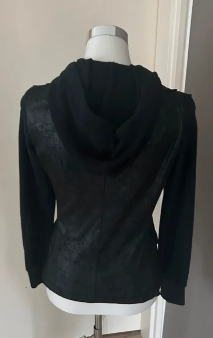 mariagrazia panizzi veste zippé noire, femme, taille 38 - photo numéro 5