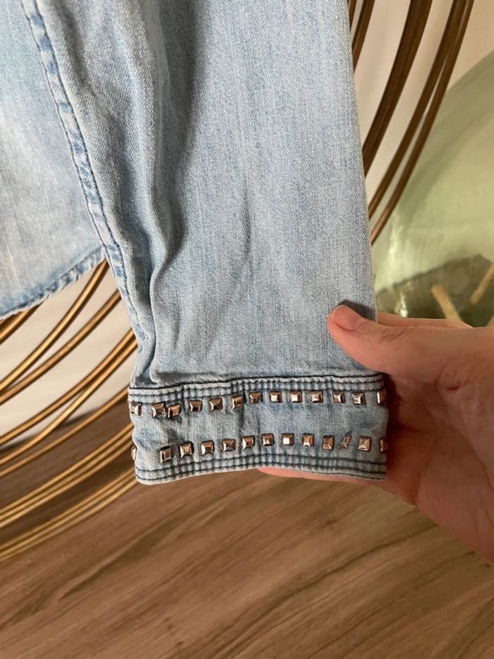 Chemise/sur chemise en jeans H&m T12 ans - photo numéro 5