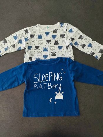 Lot de 2 t-shirts manches longues