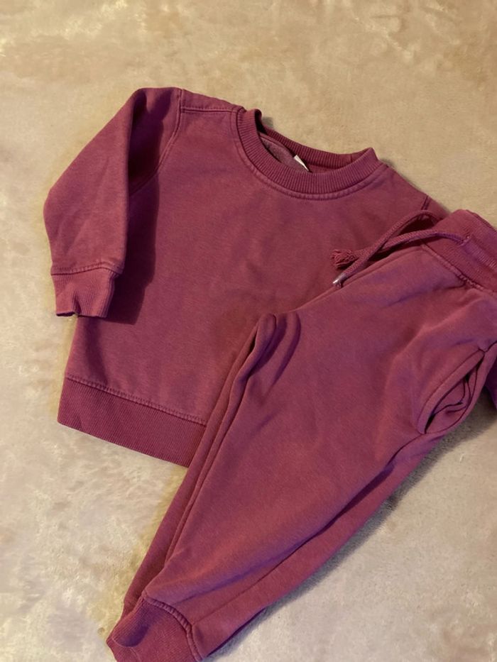 Ensemble jogging zeeman violet mauve 92 cm