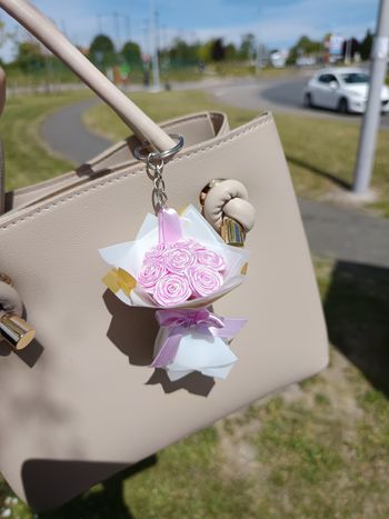 Mini bouquet porte clé 