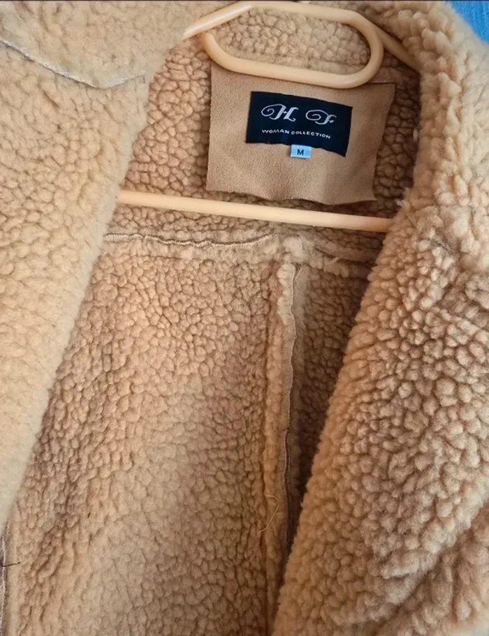 Veste manteau perfecto fourure sherpa taille M - photo numéro 4