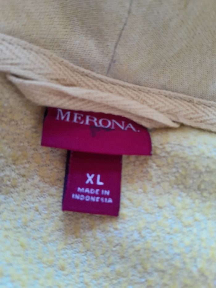 Sweat col chale Merona taille Xl un peu vert anis - photo numéro 3