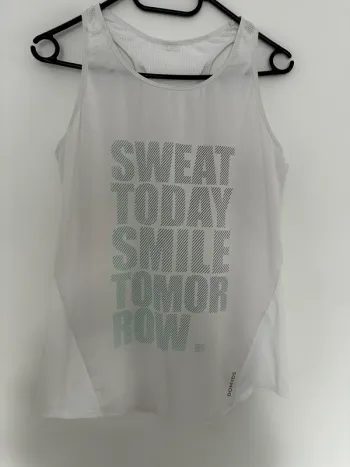 Débardeur de sport blanc