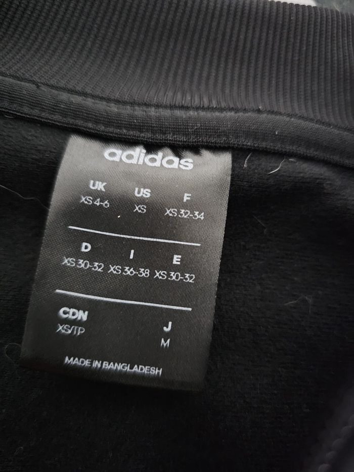 Veste zippée Adidas noire – Taille XS – Femme - photo numéro 4