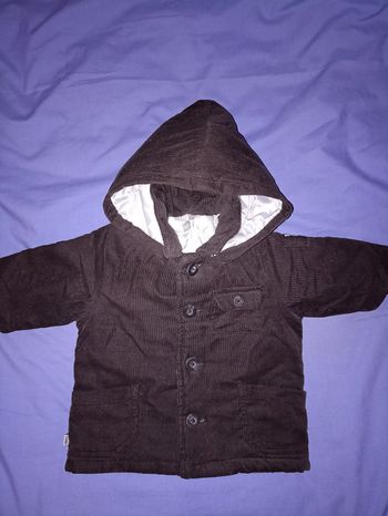 Blouson velour Marine