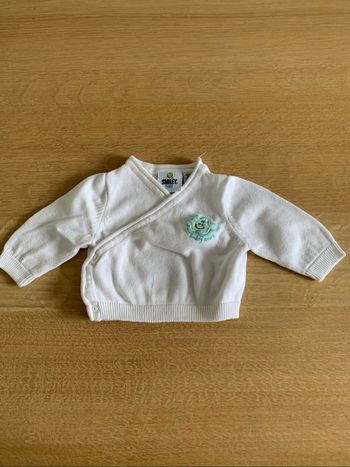 Gilet léger blanc naissance