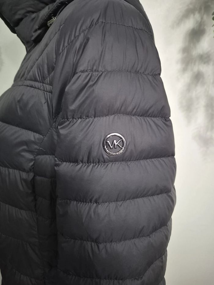 Veste longue 3/4 Michael Kors gris foncé noir pour femme package down fill - photo numéro 3