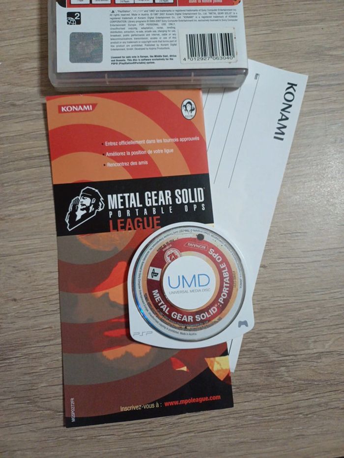 Metal Gear Solid Portable Ops PSP - photo numéro 4