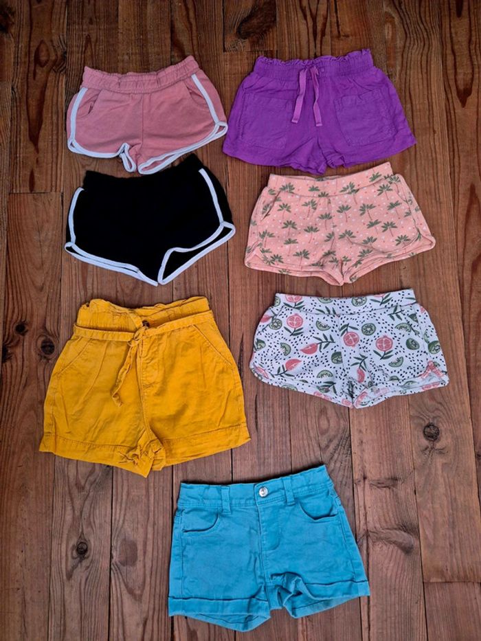 Lot de 7 shorts pour fille