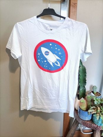 Tshirt blanc motif NASA