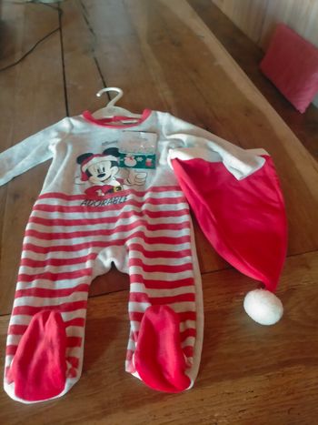 Pyjama noël Mickey 3 mois