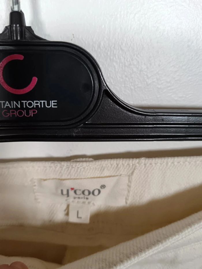 C13 jeans crème Y'coo L - photo numéro 3