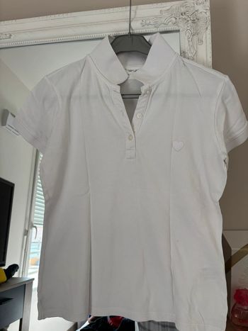 Polo cœur Teddy Smith blanc