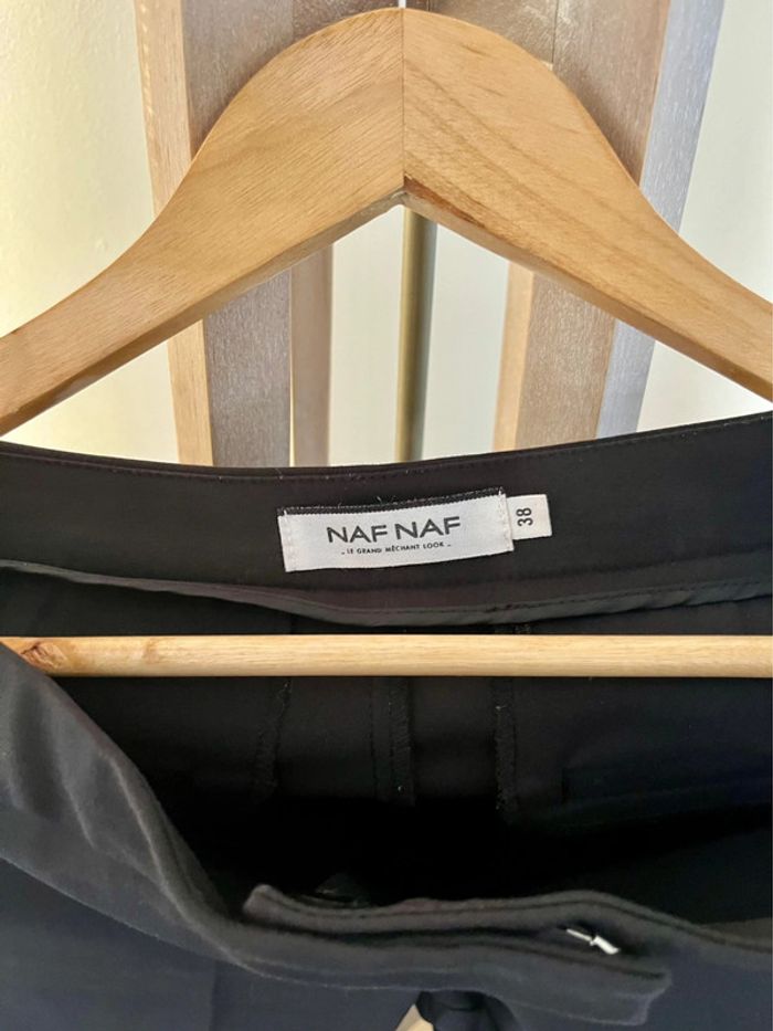Pantalon élégant naf naf noir, taille 38 neuf ! - photo numéro 3