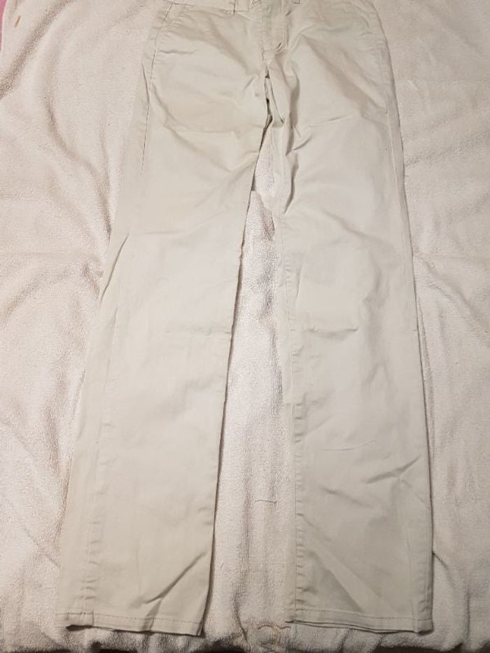 Pantalon chino gris blanc Jules