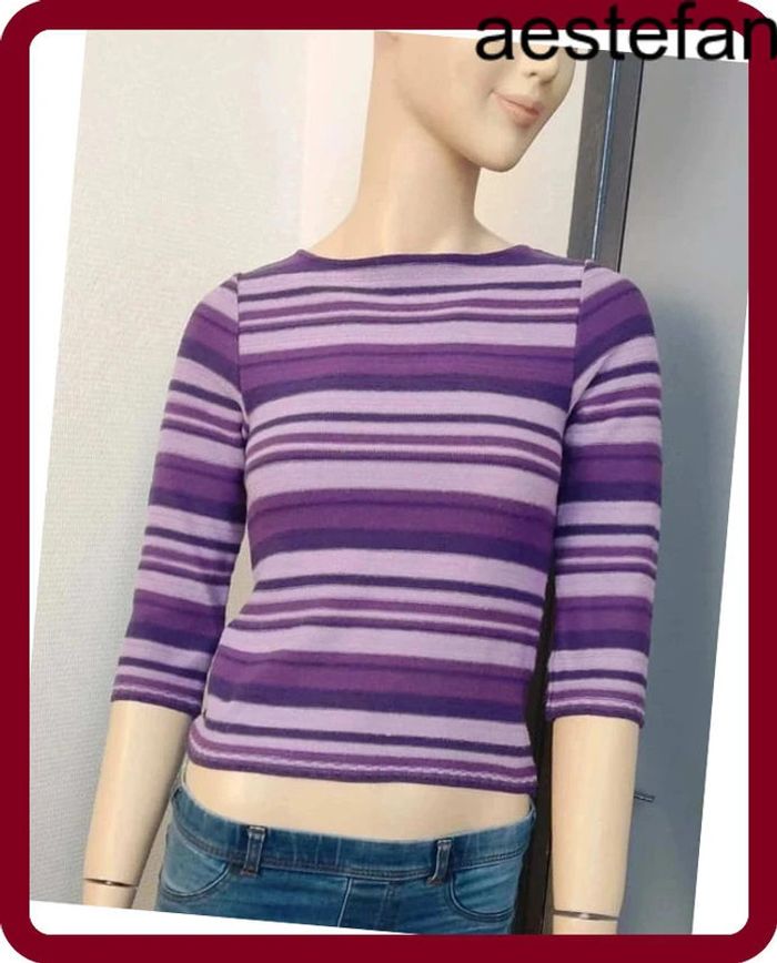 T-shirt Pull (violet), S / 36 / 8 - photo numéro 2