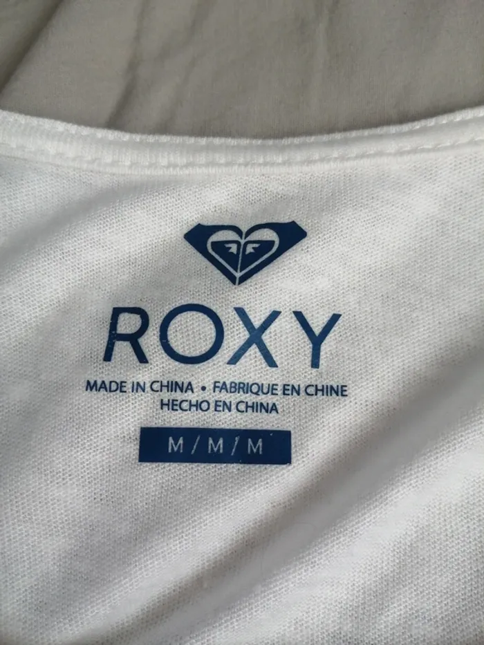 Haut blanc imprimé rosace mandala ouvert dans le dos / roxy / (M) - photo numéro 4