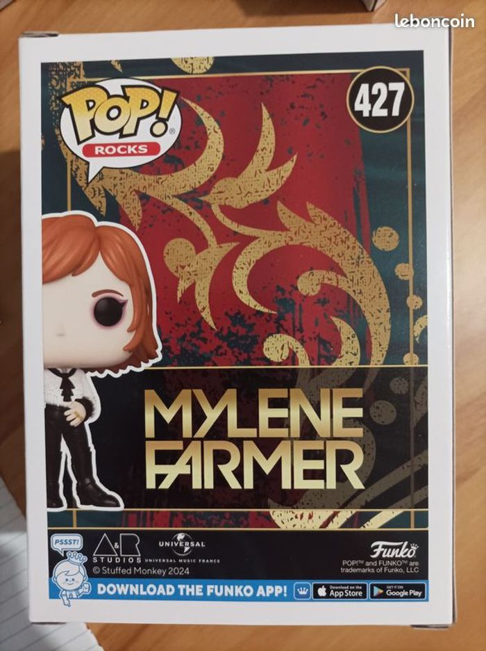 FIGURINE FUNKO POP MYLENE FARMER - LIMITEE NUMERO 427 - photo numéro 2