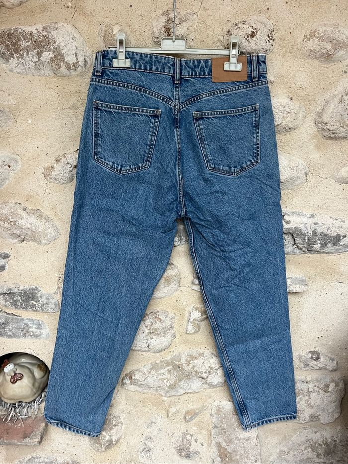 Zara - Jean taille haute boyfriend mom comme neuf - photo numéro 2