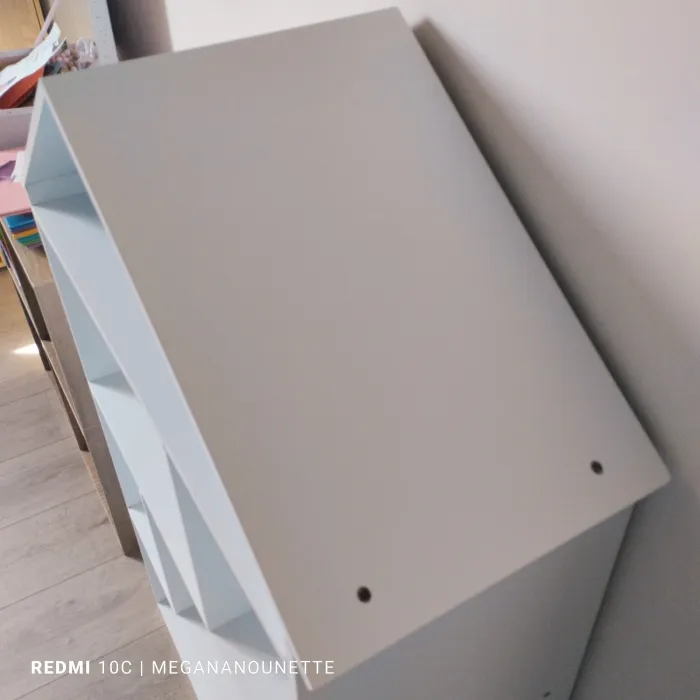 📚 Bibliothèque Maison Grise – Atmosphera – Très Bon État – Idéale Chambre Enfant - photo numéro 7