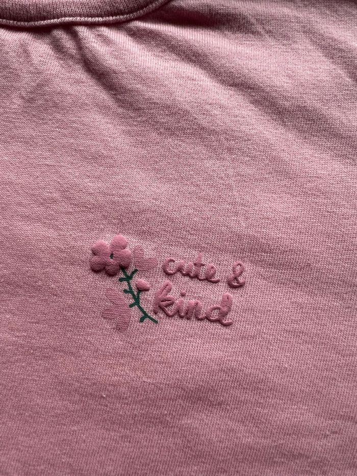 Look tee-shirts et pantalon roses taille 18 mois Tex - photo numéro 2