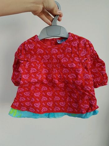 Robe velours DPAM 6 mois