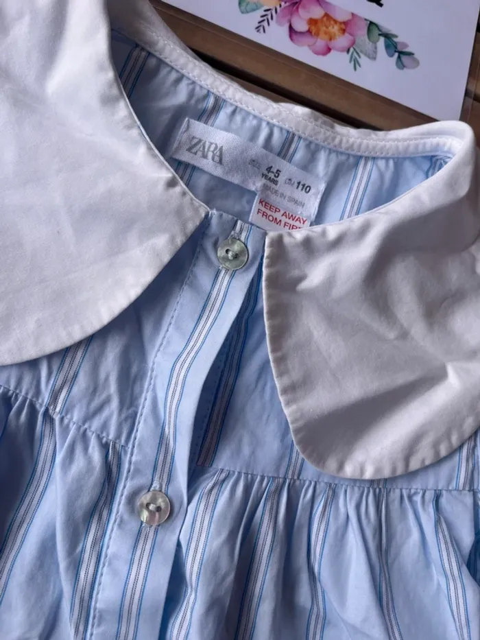 Robe chemise avec col Zara 5 ans - photo numéro 2