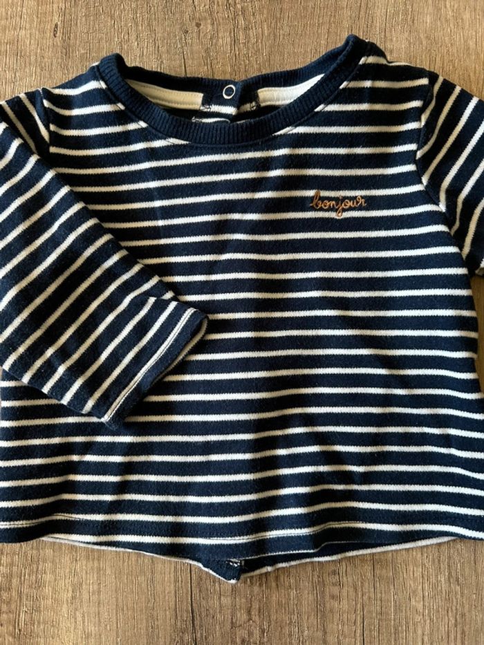 Ensemble jean pull léger manches longues 9 mois - photo numéro 5
