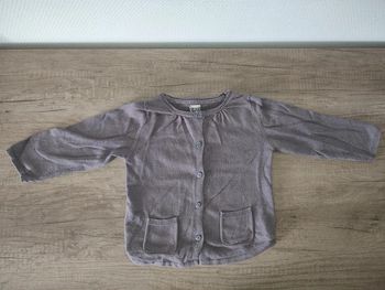 Gilet gris tape à l'oeil 18 mois