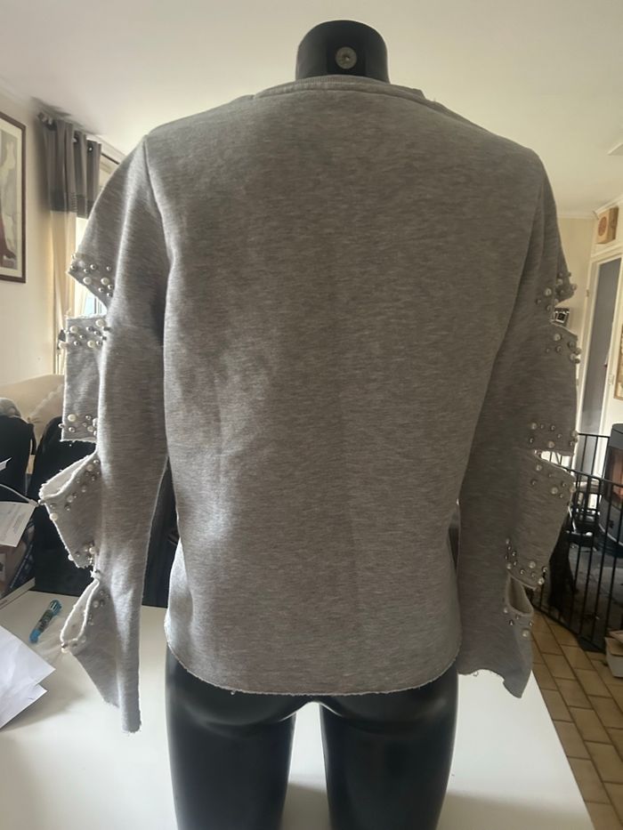 Pull Hiver pour femme TRÈS BON ÉTAT taille M couleur gris - photo numéro 4