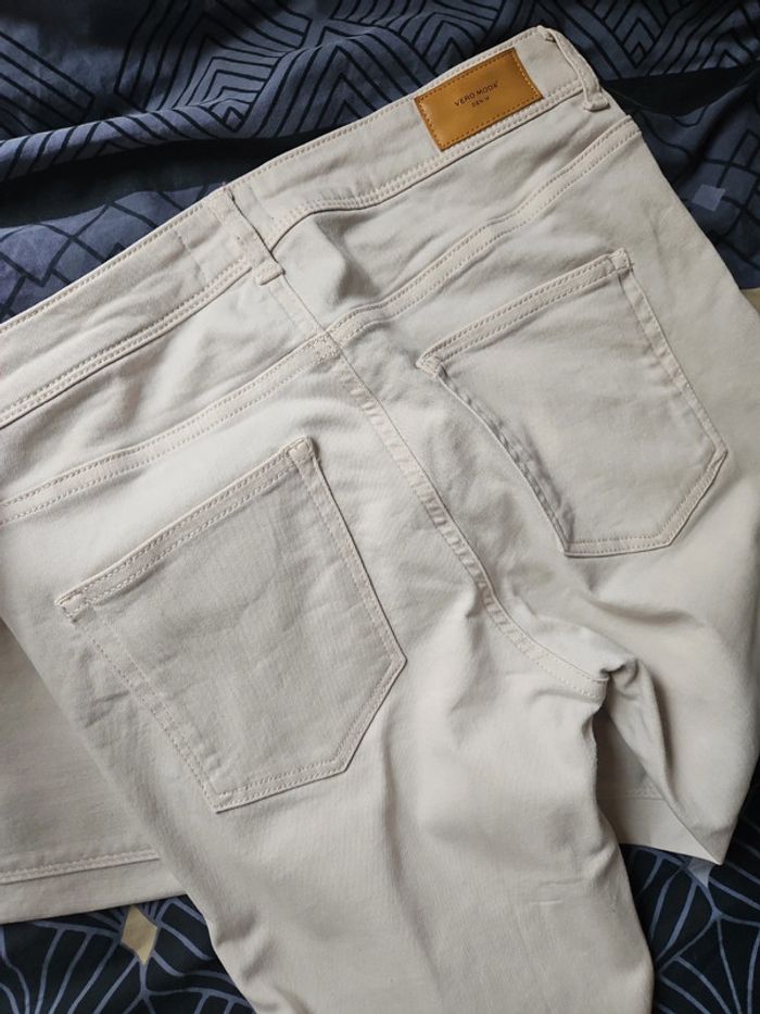 Jean skinny écru L/30 Vero Moda - photo numéro 3