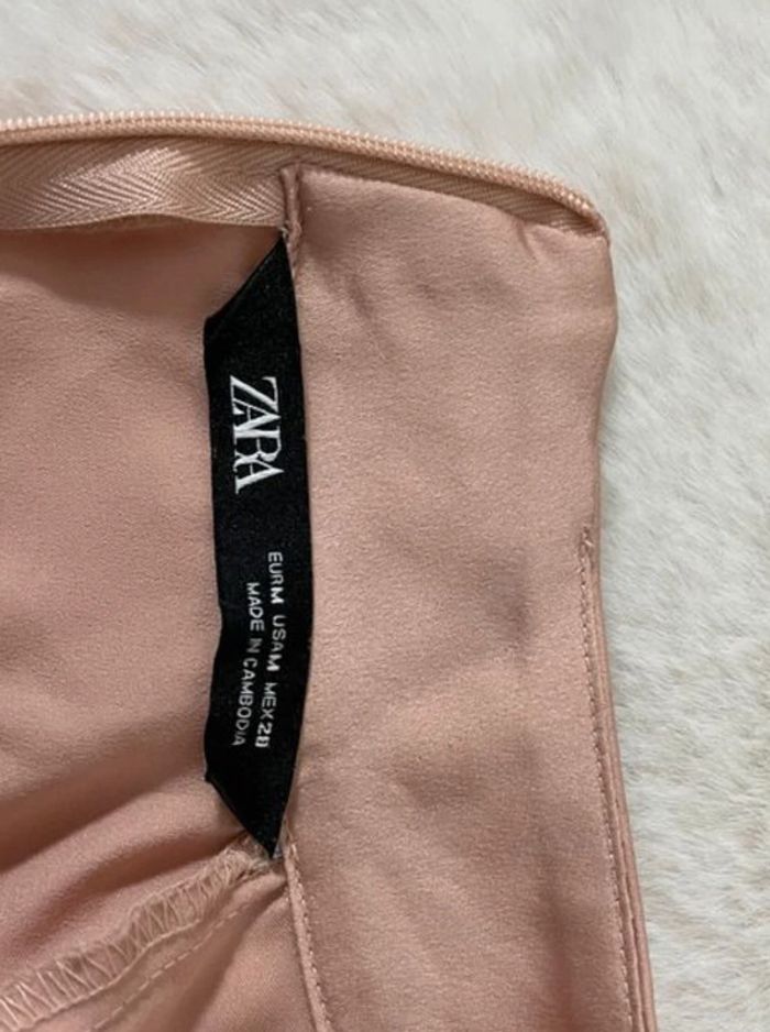 Débardeur rose pâle près du cou à voile Zara - photo numéro 3