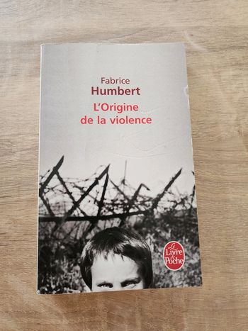 Livre de poche "l'origine de la violence" de Fabrice Humbert