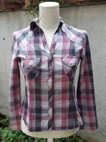 Chemise cintrée à carreaux