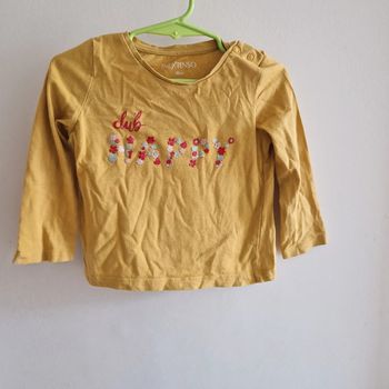 86 cm tee-shirt jaune moutarde club happy