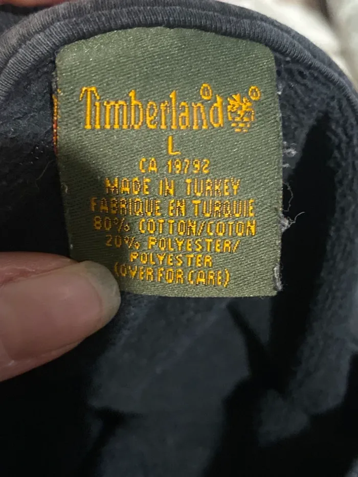 Sweat homme noir Timberland taille L vintage - photo numéro 3