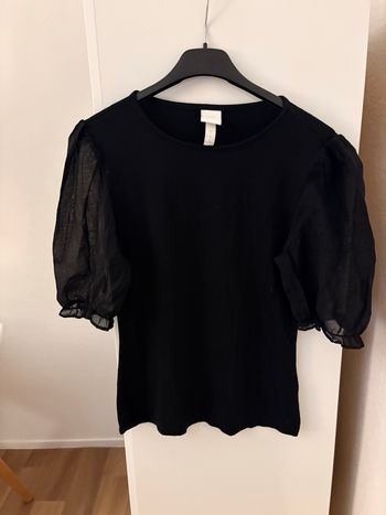 Haut manche transparente