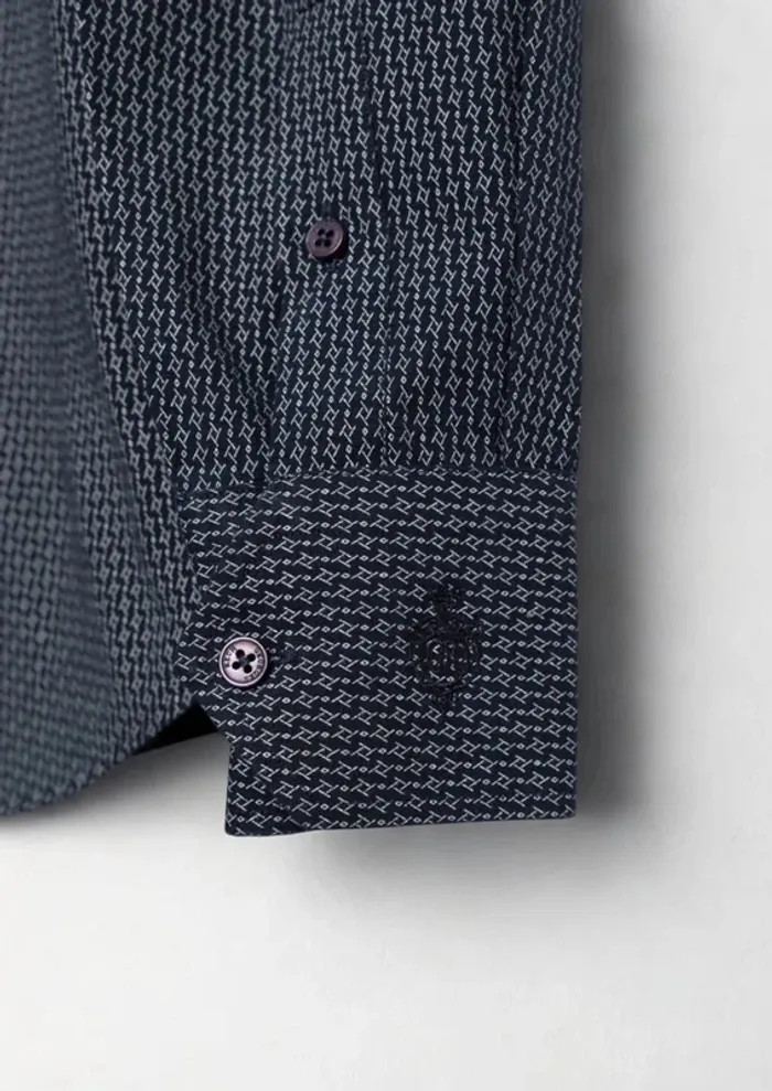 Chemise bleu coupe slim Georges Rech Taille M - photo numéro 9