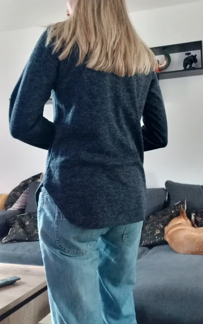 Pull femme bleu T.M - photo numéro 6