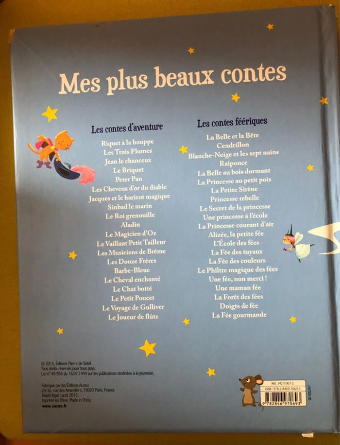 Livre mes plus beaux contes pierre de soleil - photo numéro 3