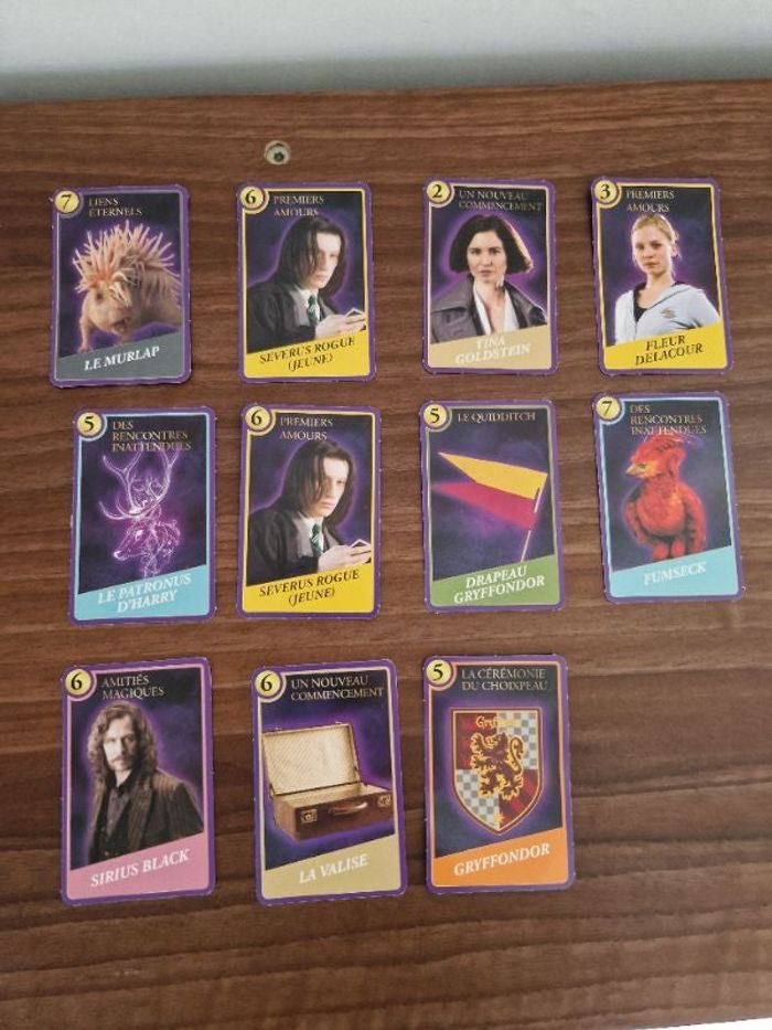 Lot de 11 Cartes Harry Potter
