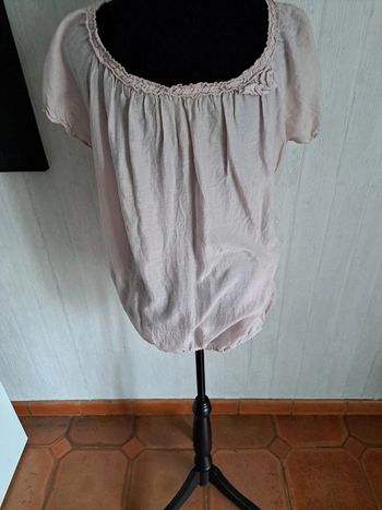tunique rose poudrée