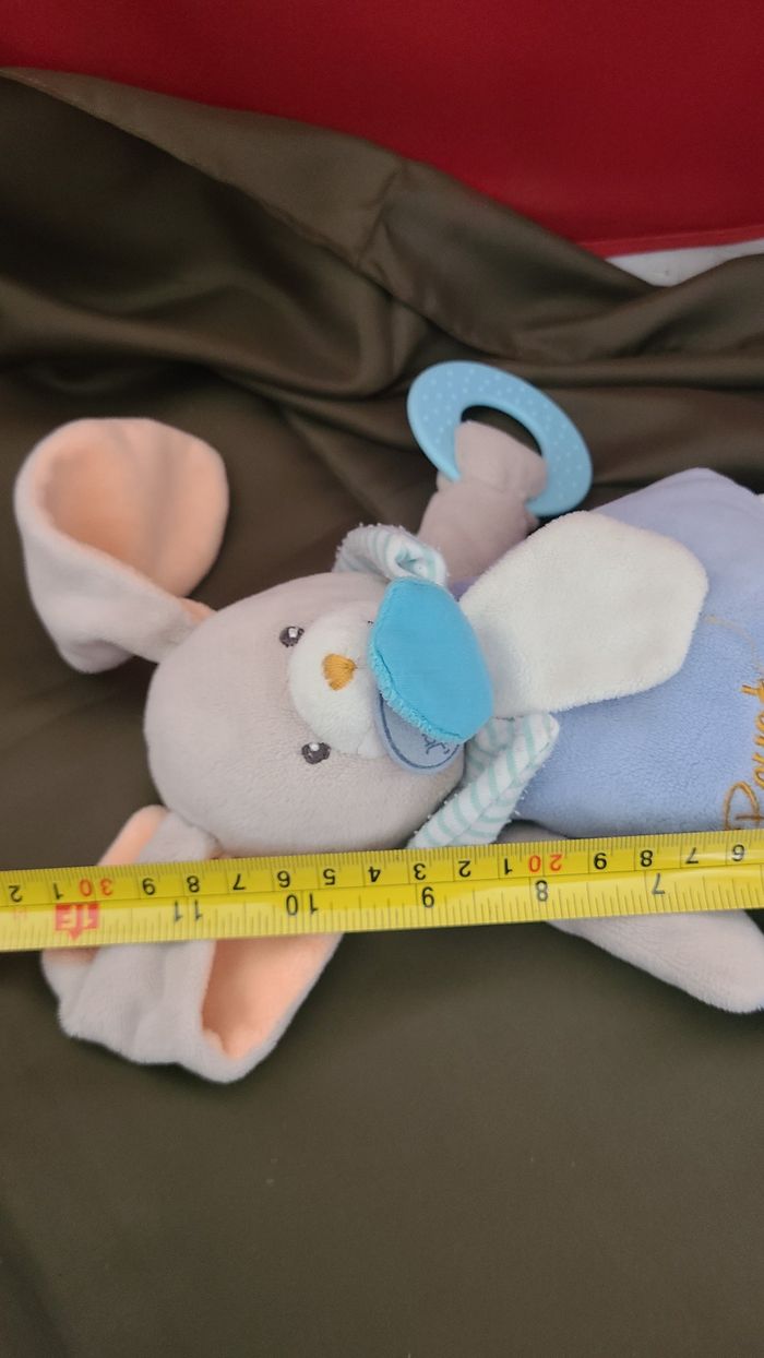 DOUDOU LAPIN POM PELUCHE EVEIL Baby'Nat - photo numéro 2