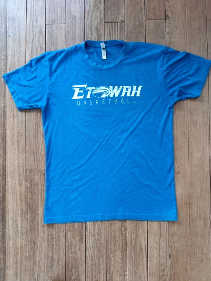 T-shirt Etowah eagrles basketball 2017-2018 Region champs bleu L