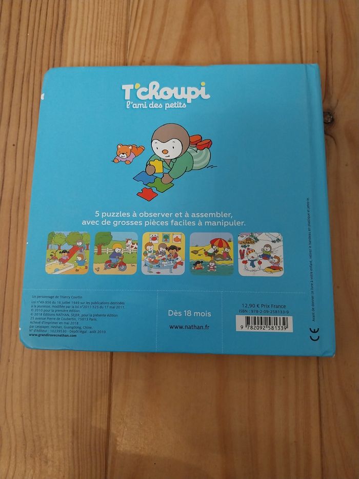 T'choupi mon premier livre puzzle - photo numéro 2