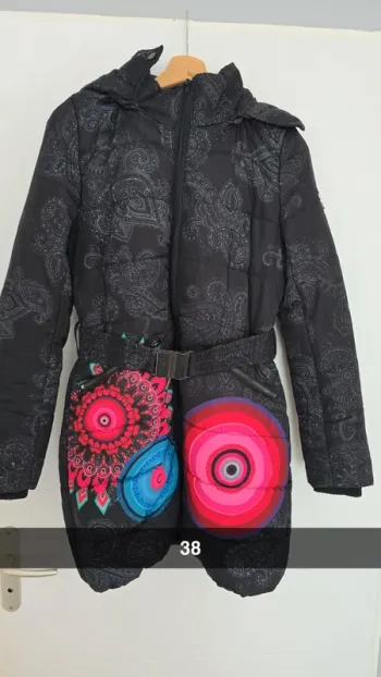 Doudoune chaude Avec ceinture