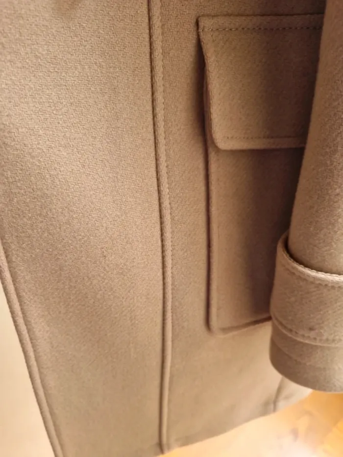 Manteau chaud beige zapa - photo numéro 6