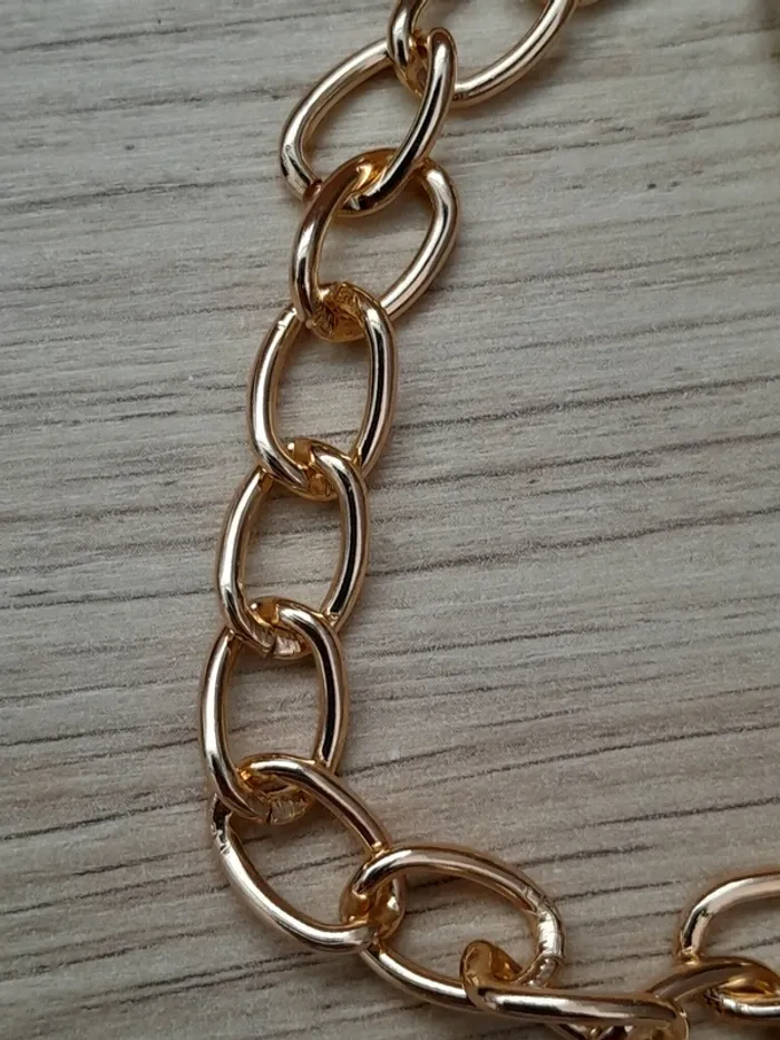 Lot de 2 Bracelets maillons de chaîne, doré - photo numéro 3