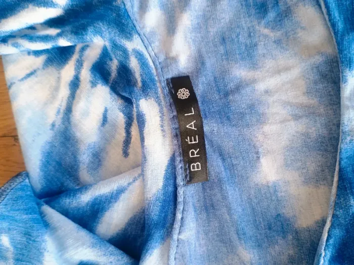 Top léger épaules dénudées Breal T.2 imprimé tie-dye - photo numéro 5